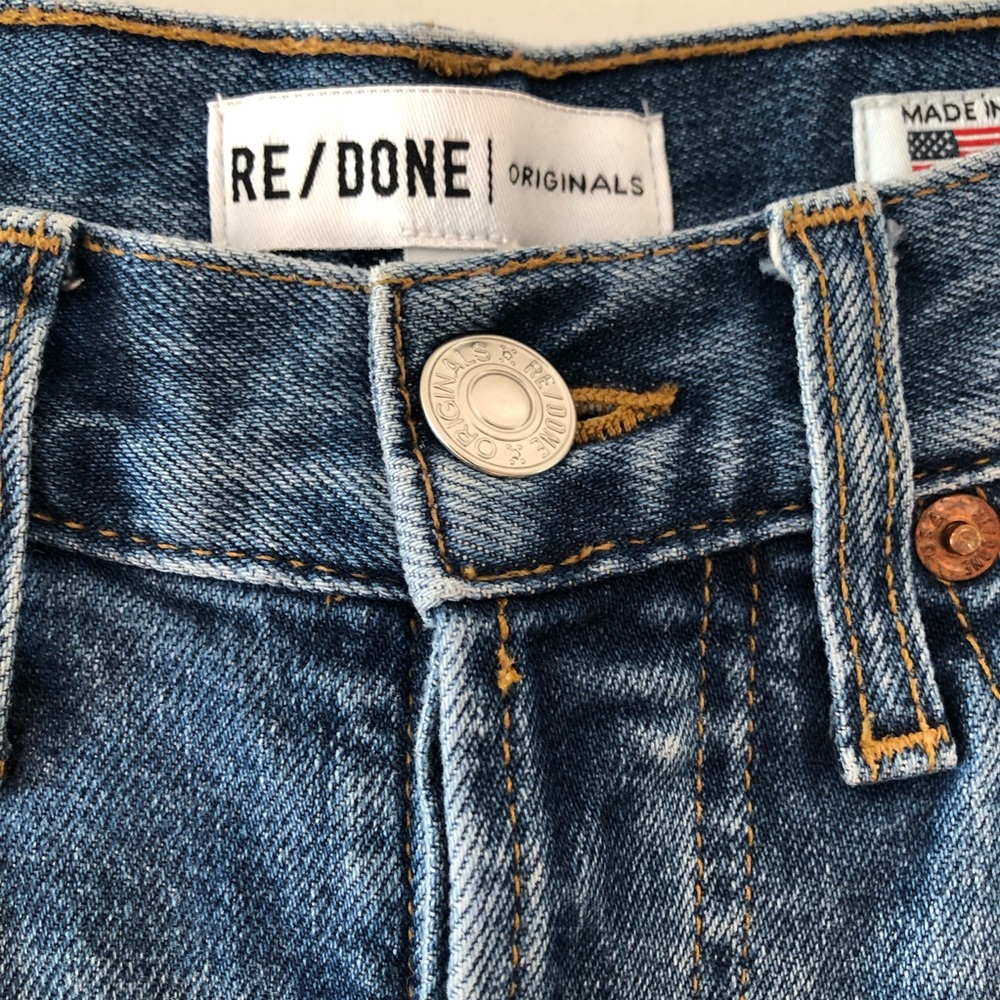 COPY - RE/DONE High Rise Ankle Crop Jeans - Picture 11 of 15